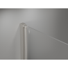 Mexen Mist-B swing shower door 105 cm, transparent, brushed nickel - 8A2-105-001-97-00