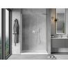 Mexen Mist-B hinged shower door 120 cm, transparent, brushed nickel - 8A2-120-001-97-00