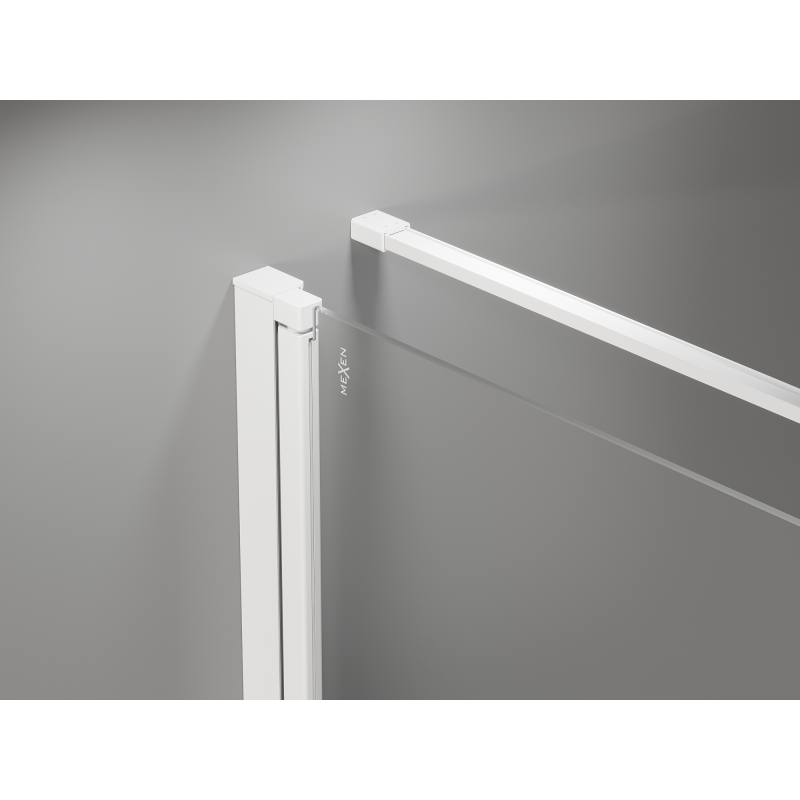 Mexen Mist-B hinged shower cabin 90 x 80 cm, transparent, white - 8A2T-090-080-20-00