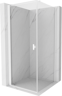 Mexen Mist-B tilting shower cabin 90 x 90 cm, transparent, white - 8A2T-090-090-20-00