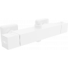 Mexen Cube thermostatic shower faucet, white - 77250-20