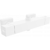 Mexen Cube thermostatic shower mixer, white - 77250-20