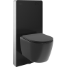 Mexen Carmen surface-mounted WC kit Tex Air G pneumatic frame with Tornado WC bowl and soft-close seat, black matte