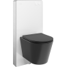 Mexen Rico surface-mounted WC set with Tex Air G pneumatic frame, black matte toilet bowl and soft-close seat - 615030721085A-20