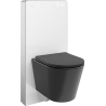 Mexen Rico surface-mounted WC set with Tex Air G pneumatic frame, Tornado WC bowl and soft-close seat, black matte