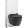 Mexen Carmen surface-mounted WC set Tex Air G pneumatic frame with WC bowl and soft-close seat, black matte - 615030880185A-20