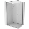 Mexen Mist-B hinged shower cabin 70 x 85 cm, transparent, brushed gun gray - 8A2T-070-085-66-00