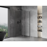 Mexen Mist-B tilting shower cabin 85 x 85 cm, transparent, gun gray brushed - 8A2T-085-085-66-00