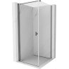 Mexen Mist-B pivot shower cabin 90 x 90 cm, transparent, brushed gun gray - 8A2T-090-090-66-00