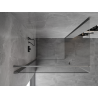 Mexen Mist-B hinged shower cabin 80 x 100 cm, transparent, brushed gun gray - 8A2T-080-100-66-00