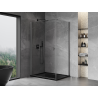 Mexen Mist-B swing door shower cabin 95 x 110 cm, transparent, brushed gun gray - 8A2T-095-110-66-00