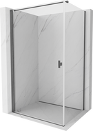 Mexen Mist-B swing shower cabin 100 x 120 cm, transparent, gun gray brushed - 8A2T-100-120-66-00