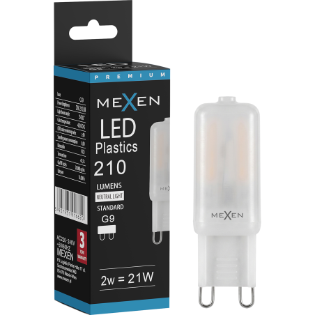 Mexen Aura LED Bulb G9, 2W, Neutral - 4000K, 210 lm - L120-G9-0240-01