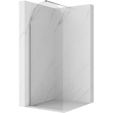 Mexen Kioto-Q Walk-in Shower Wall 80 x 200 cm, Transparent 8 mm, Chrome - 800-080-101-01-00-Q