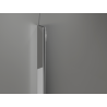 Mexen Kioto-Q Walk-in Shower Screen 90 x 200 cm, Transparent 8 mm, Chrome - 800-090-101-01-00-Q