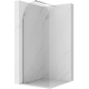 Mexen Kioto-Q Walk-in Shower Screen 90 x 200 cm, Transparent 8 mm, Chrome - 800-090-101-01-00-Q