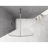 Mexen Kioto-Q Walk-in Shower Wall 120 x 200 cm, Transparent 8 mm, Chrome - 800-120-101-01-00-Q