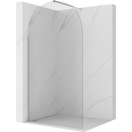 Mexen Kioto-Q Walk-in Shower Wall 120 x 200 cm, Transparent 8 mm, Chrome - 800-120-101-01-00-Q