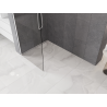 Mexen Kioto-Q Walk-in Shower Wall 80 x 200 cm, transparent 8 mm, white - 800-080-101-20-00-Q