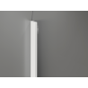 Mexen Kioto-Q Walk-in Shower Wall 80 x 200 cm, transparent 8 mm, white - 800-080-101-20-00-Q
