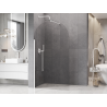 Mexen Kioto-Q Walk-in Shower Wall 120 x 200 cm, Transparent 8 mm, White - 800-120-101-20-00-Q
