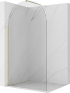 Mexen Kioto-Q Walk-in Shower Screen 110 x 200 cm, Transparent 8 mm, Gold - 800-110-101-50-00-Q