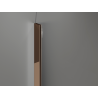 Mexen Kioto-Q Walk-in Shower Wall 100 x 200 cm, Transparent 8 mm, Rose Gold - 800-100-101-60-00-Q