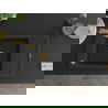 Mexen Elias 1-compartment granite sink with a drip tray and kitchen mixer tap Duero, Black/Silver metallic - 6511-73-671600-50