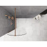Mexen Kioto-Q Walk-in Shower Screen 90 x 200 cm, transparent 8 mm, brushed copper - 800-090-101-65-00-Q