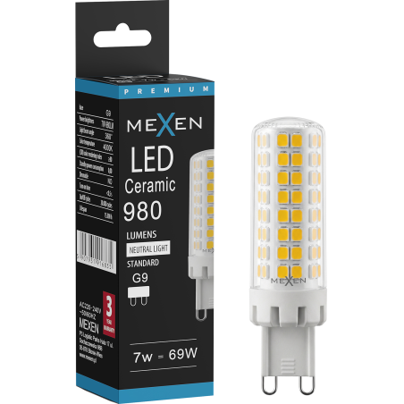 Mexen Aura LED Bulb G9, 7W, Neutral - 4000K, 980 lm - L121-G9-0740-01