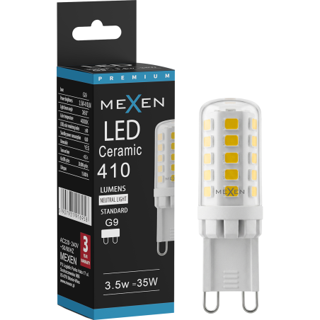 Mexen Aura Dimmable LED Bulb G9, 3.5W, Neutral - 4000K, 410 lm - L122-G9-0340-01