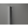 Mexen Kioto-Q Walk-in Shower Wall 80 x 200 cm, Transparent 8 mm, Gun Metal - 800-080-101-95-00-Q