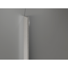 Mexen Kioto-Q Walk-in Shower Wall 120 x 200 cm, Transparent 8 mm, Brushed Nickel - 800-120-101-97-00-Q