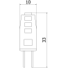 Mexen Oris LED Bulb G4, 1.5W, Cold - 6500K, 190 lm - L115-G4-0165-01