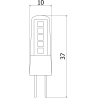 Mexen Oris LED Bulb G4, 1.7W, Warm - 3000K, 204 lm - L115-G4-0130-02