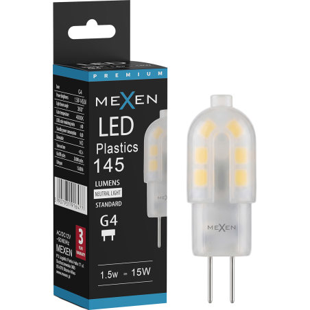 Mexen Oris LED Bulb G4, 1.5W, Neutral - 4000K, 145 lm - L115-G4-0140-03