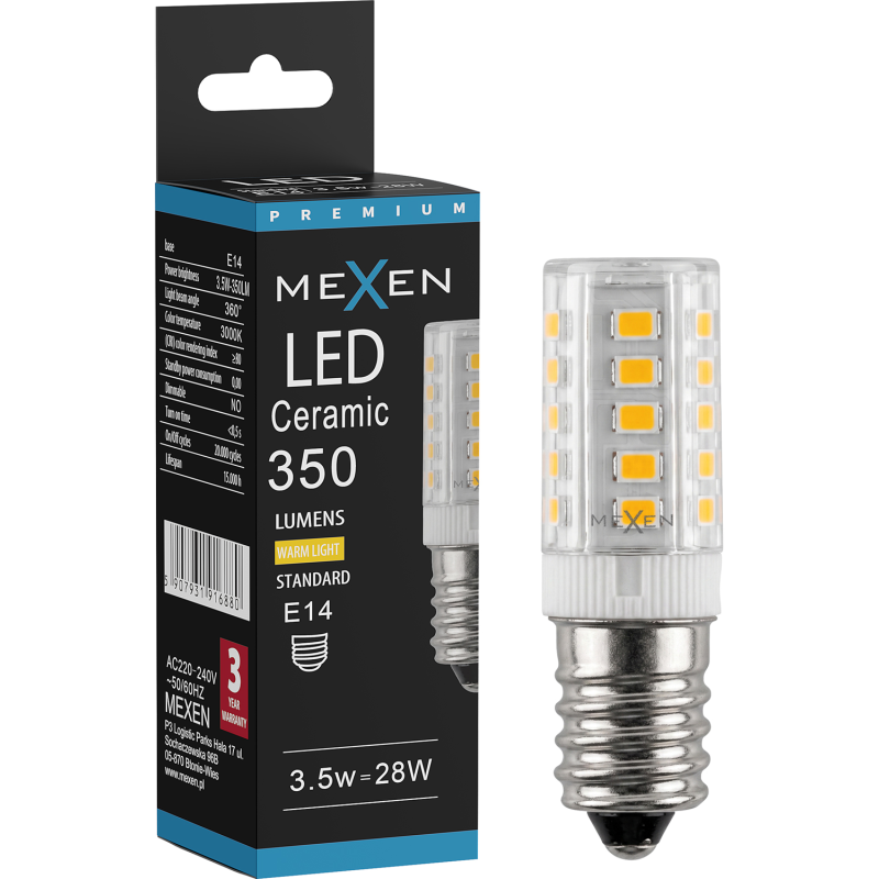 Mexen Aura LED Bulb E14, 3.5W, Warm - 3000K, 350 lm - L121-E14-0330-01