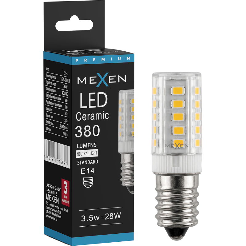Mexen Aura LED Bulb E14, 3.5W, Neutral - 4000K, 380 lm - L121-E14-0340-01