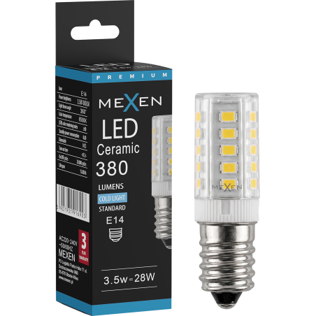 Mexen Aura LED Bulb E14, 3.5W, Cool - 6500K, 380 lm - L121-E14-0365-01