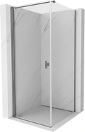 Mexen Mist-B hinged shower cabin 100 x 100 cm, transparent, gun metal - 8A2T-100-100-95-00