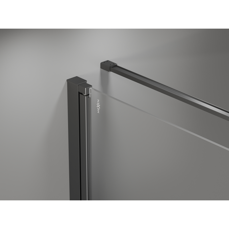 Mexen Mist-B hinged shower cabin 70 x 120 cm, transparent, gun metal - 8A2T-070-120-95-00