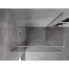 Mexen Mist-B hinged shower enclosure 90 x 70 cm, transparent, brushed nickel - 8A2T-090-070-97-00