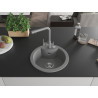 Mexen Diego 1-bowl granite sink with Duero kitchen faucet, gray - 6512-71-671600-71