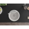 Mexen Diego 1-bowl granite kitchen sink with Duero tap, white - 6512-20-671600-00