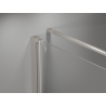 Mexen Mist-B swinging shower cabin 95 x 90 cm, transparent, brushed nickel - 8A2T-095-090-97-00
