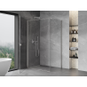 Mexen Mist-B swinging shower cabin 95 x 90 cm, transparent, brushed nickel - 8A2T-095-090-97-00