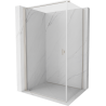 Mexen Mist-B swing shower cabin 70 x 100 cm, transparent, brushed nickel - 8A2T-070-100-97-00
