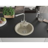 Mexen Diego granite single-bowl sink with Duero kitchen faucet, beige - 6512-69-671600-00
