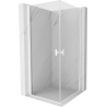 Mexen Mist-B Duo Hinged Shower Enclosure 70 x 70 cm, Transparent, White - 8A2-070-070-20-00