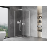 Mexen Mist-B Duo Hinged Shower Enclosure 70 x 70 cm, Transparent, White - 8A2-070-070-20-00